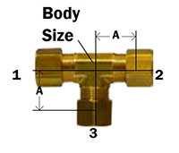 Compression Forged Tee Diagram